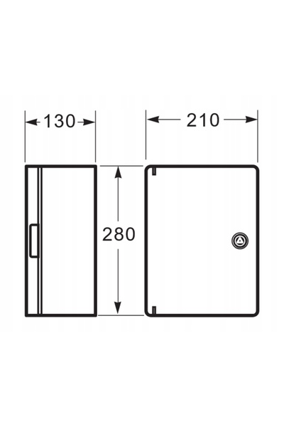 NO BRAND Tablou electric modular de perete IP65 Model 39123