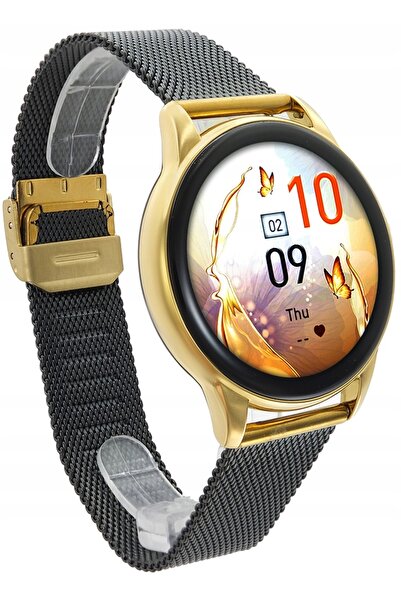 Rubicon Smartwatch RNCF30 din oțel auriu cu ecran AMOLED