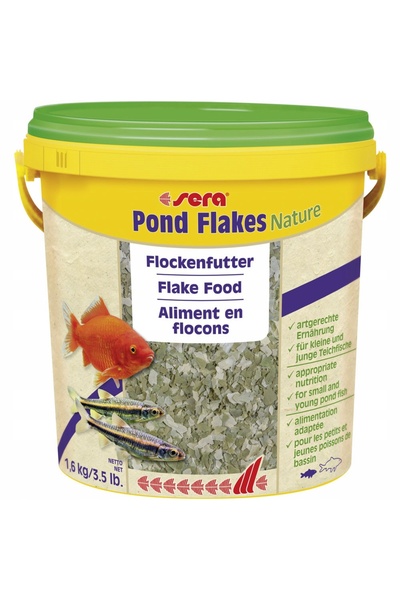 SERA Pond Flakes 10l 1.6kg compoziție bogată în vitamine și minerale