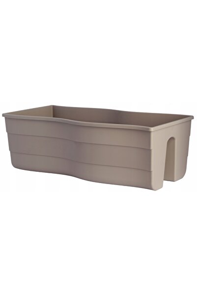 Form Plastic 4 x Jardinieră tip balustradă FALA 60x29 h20 - Taupe
