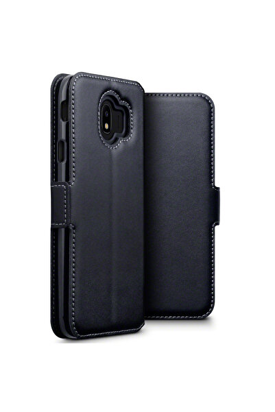 Terrapin Low Profile Δερμάτινη Θήκη - Πορτοφόλι Samsung Galaxy J4 2018 - Black