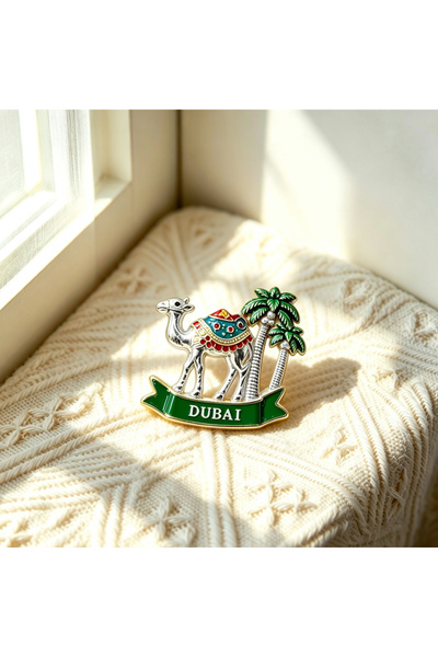 NUJET R633 Dubai camel stereo metal refrigerator stickers overseas travel sou...