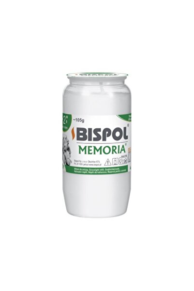 BISPOL Set 5 x Candela Rezerva cu Ulei Alb, 45 Ore