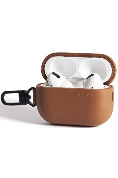 Mujjo Θήκη AirPods Pro 2nd Gen Echelon Premium Σκληρή από Φυτικό Δέρμα - Dark...