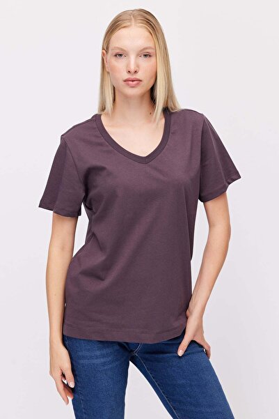 PAULMARK Women's V-Neck Basic T-Shirt