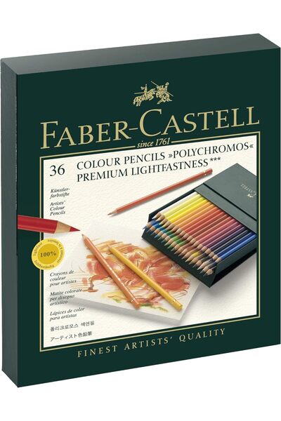 Faber Castell Set de creioane colorate Faber-Castell Polychromos, cutie studi...