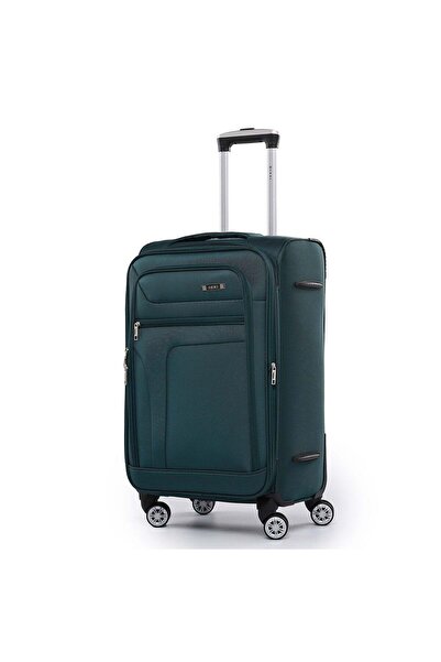 OEM Troler rigid, 4 roți, verde, 41x27x67cm