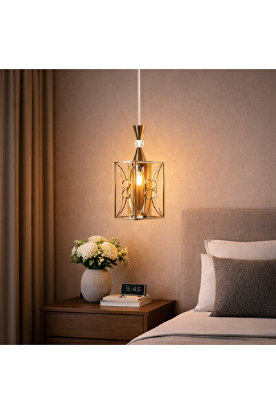 Hummer Modern Pendant Light | Gold | E27 | 140X210 | Ceiling Hanging Lamp | D...