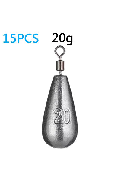 Choice3 20G-15PCS 15 قطعة/دفعة من أثقال الصيد على شكل قطرات الماء 3.5g 5g 7g ...