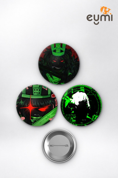 Eymi Design Roblox 1x1x1x1 Forsaken King Kral Çanta Süsü Rozet İğneli Buton R...