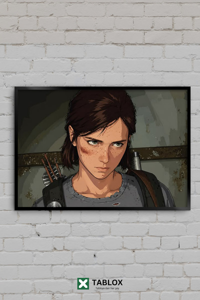 TABLOX The Last Of Us Ellie Ilustrație Anime Joc cu cadru decorativ din MDF
