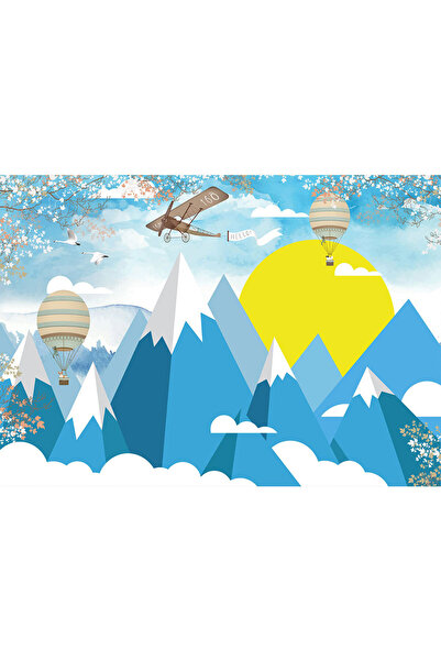 VIODESIGN Fototapet Copii, autoadeziv, Munti Albastrii, multicolor,200x300 cm...