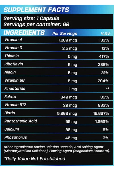 Grimsupps Grimlabs FROSTCLAW HAİR GROWER DHT BLOCKER