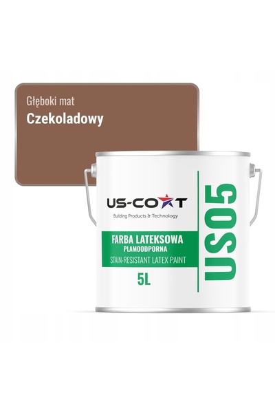 NO BRAND VOPSEA LATEX REZISTENTĂ LA PETE, CULOARE CIOCOLATĂ H4515, 5 L, MATĂ,...