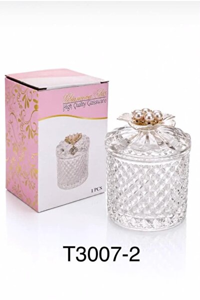 CRYSTAL 12Pcs Clear Glass Candy and Sugar Jar