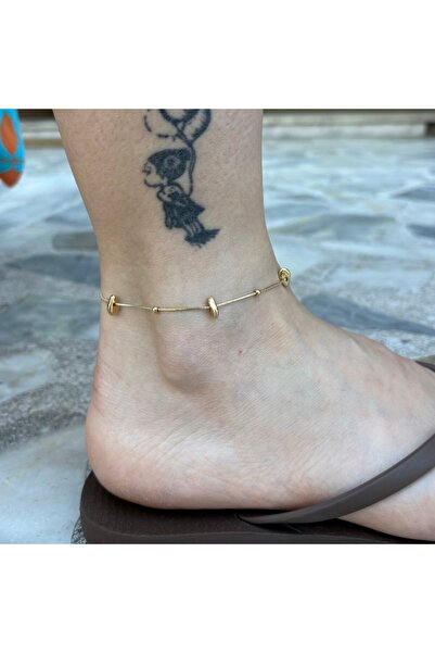 nesdesignn Steel Anklet with Pebble Detail