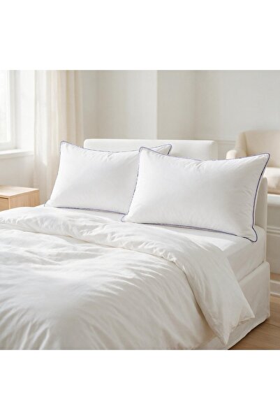 Binna Soft Eco Biyeli Yastık 50x70 cm 600 gr Boncuk Silikon Elyaf Dolgulu - Lavanta