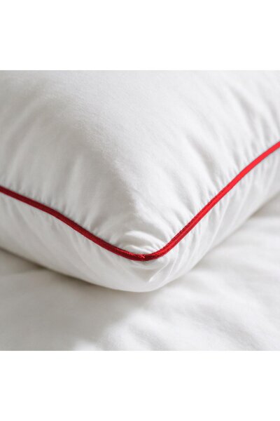 Binna Soft Comfort Touch Biyeli Yastık 2'li Paket 50x70 cm 1000 gr Boncuk Silikon Elyaf Dolgulu - Kı
