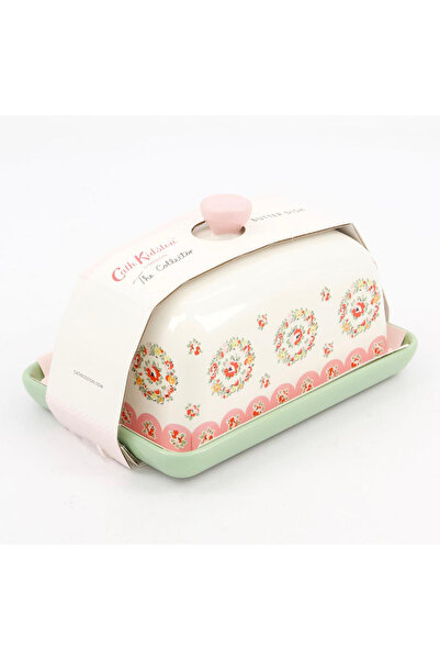 MyBalliStore ⁠Cath Kidston Seramik Tereyağı Kabı - Vintage / Çiçekli⁠ 9x16 cm