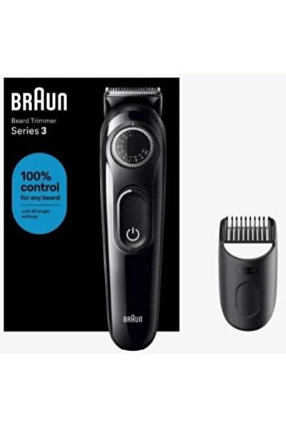 Braun BT3400 Beard Trimmer, Precision Dial, 1 Grooming Tool, 50-Minute Runtim...