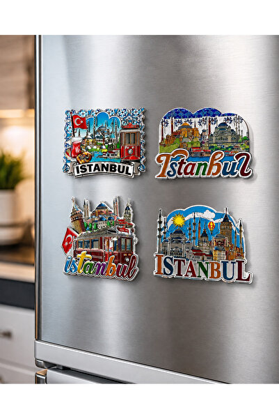kt kuzey tacı İstanbul Temalı Kabartmalı Metal Buzdolabı Magneti Turistik Hed...