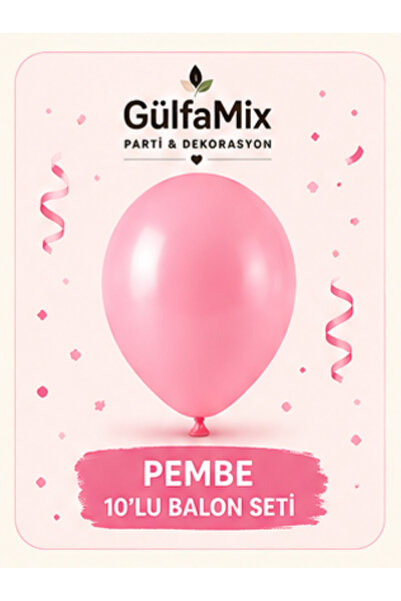 GÜLFAMİX Set of 10 Balloons (Color of Your Choice) |   For Birthdays, Celebra...