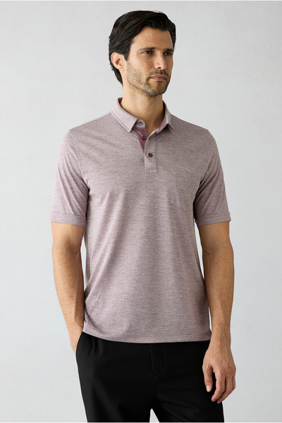 Kiğılı Polo Collar Regular Fit Pocket T-Shirt