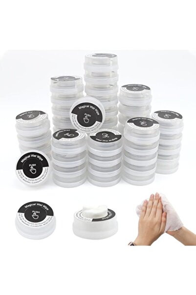 Generic Brand Disposable Wet Wipes, Press Push Up Wet Hand Wipes Non-stimulat...