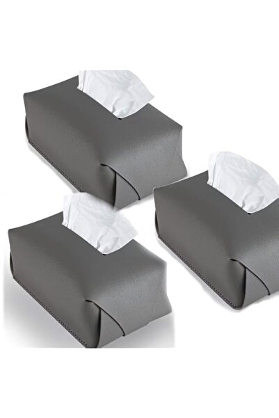 Generic Brand Leather Tissue Box Cover, Tissue Box Holder for Living Room, Be...