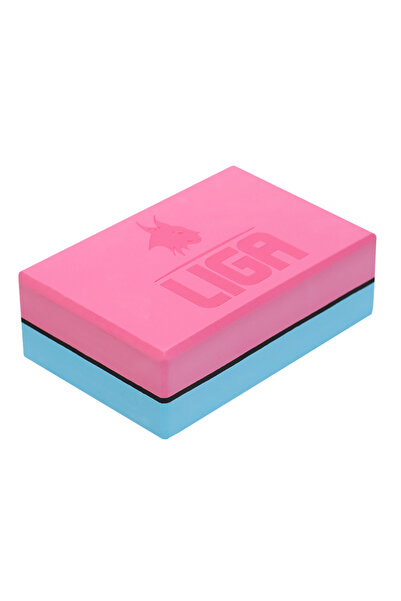 Liga Sport Yoga block two colored (pink/light blue) LIGASPORT*