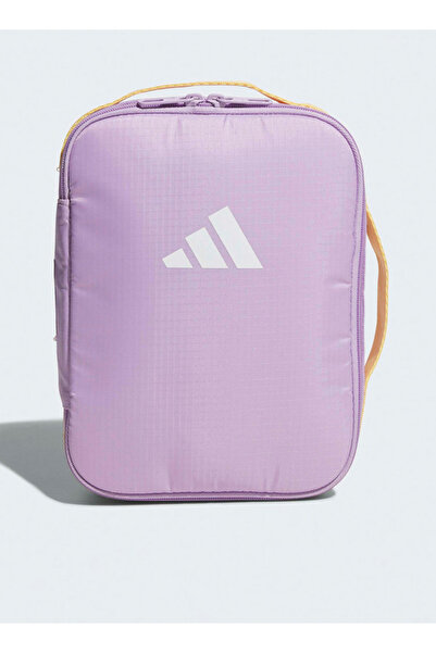 adidas Logo Print Cooler Lunch Bag with Zip Closure - 6 L