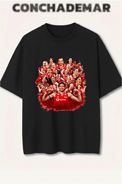 Vordevia Sultans of the Net Printed Premium Oversize Cotton T-Shirt