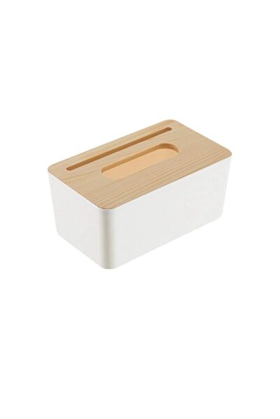 Generic Tissue Box Holder, Wood Cover Plastic Organizer for Home, Car, Office...