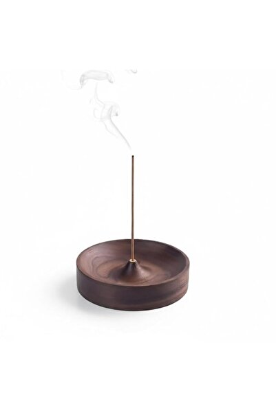 Generic Brand Black Walnut Incense Holder for Sticks - Natural Wood Incense B...