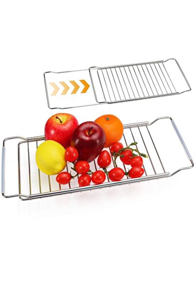 Generic Dish Drying Rack in Sink, Expandable Stainless Steel Dish Drainers, O...