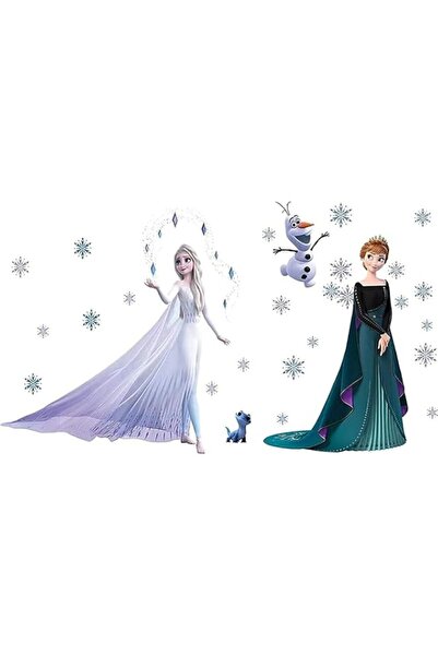 Generic Brand BPA® Frozen 2 Wall Decals, Giant Elsa Stickers Girls Cartoon Be...