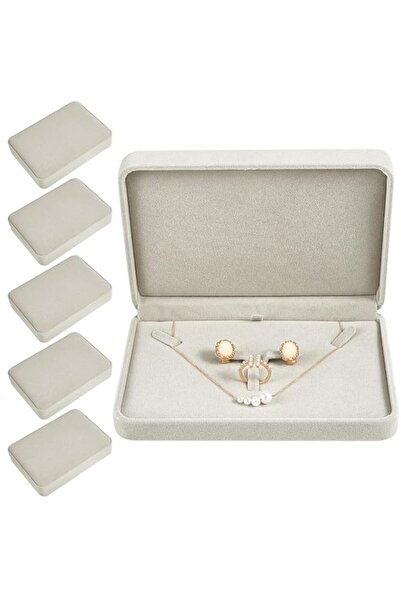 Generic Bucherry 6 Pcs Large Jewelry Set Box Necklace and Ring Earring Pendan...