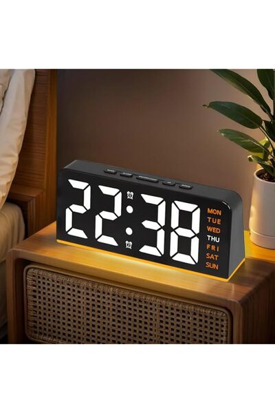 Generic 6.8'' Digital Alarm Clock, Necomi LED Digital Clock with Ambient Ligh...