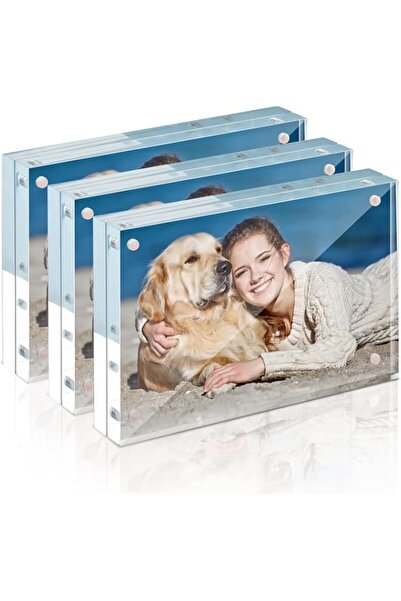 Generic Brand Acrylic Frame for Pictures, Double Clear Sided Acrylic Picture ...