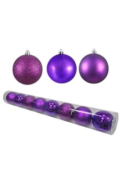 Generic Brand 8CM Christmas Ball Ornaments - Set of 8, Xmas Tree Baubles, Hol...