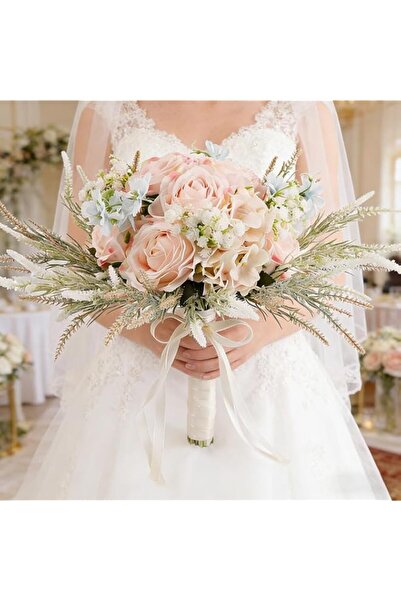 Generic Brand LESING Bridal Wedding Bouquets Artificial Rose Flowers Bouquet ...
