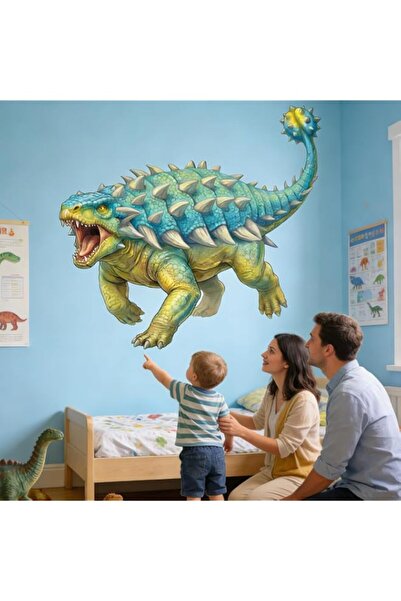 Generic Brand Ankylosaurus Dinosaur Wall Decals for Boys: Dino Theme Peel and...