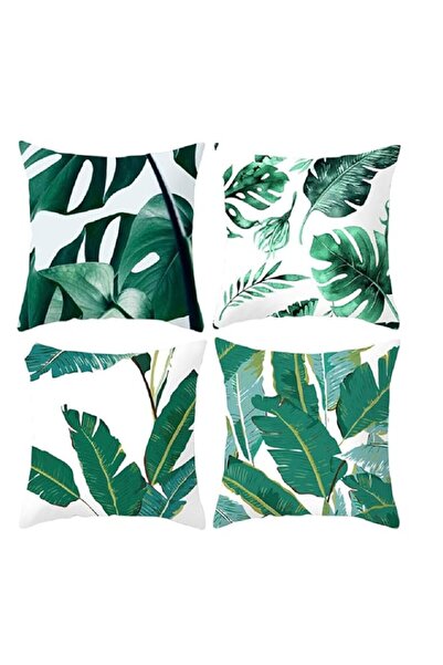 Generic Tropical Leaves Throw Pillow (Tropical Leaves)