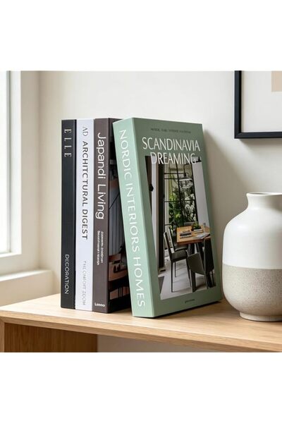 Generic THE WHITE SHOP 4 Pack Faux Books for Decoration, Decorative Books Set...
