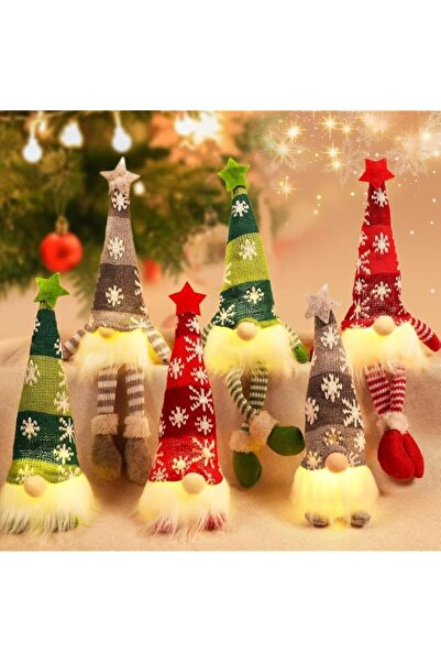 Generic Brand Biubiu 6 Pack Gnomes Christmas Decorations 13.7" Lighted Xmas G...