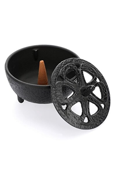 Generic Brand SUMNACON Cast Iron Incense Burner with Lid, Incense Holder, Inc...