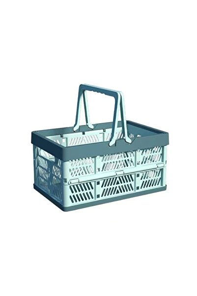 Generic Collapsible Storage Crate -16L Foldable Handle Crate Storage Basket B...