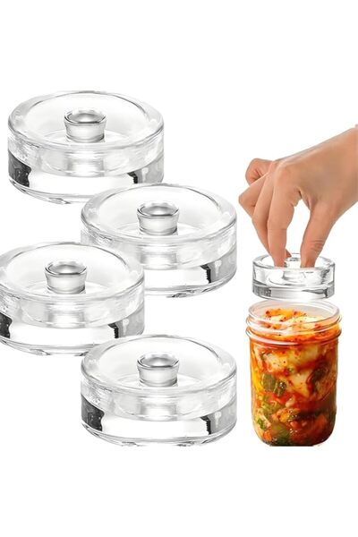 Generic 4 Pack 2.7” Fermentation Weight Compatible for Mason Jar Wide Mouth, ...