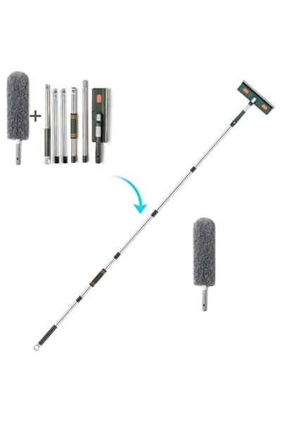 Generic 2 in 1 Window Cleaning Pole Floor Wiper, Window Washing Equipment for...