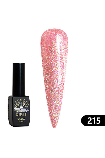 global fashion Set 2 x Oja semipermanenta BLACK ELITE, 8 ml,215